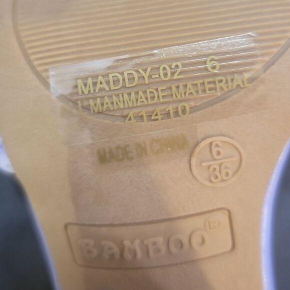 BRAND NEW BAMBOO MADDY-02 RAFFIA BLOCK HEEL BRAIDED STRAP SANDAL - Picture 15 of 16